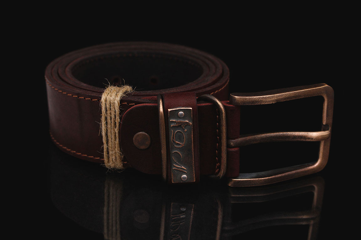 Ремень мужской ДМ-01 (бронза, коричневый).